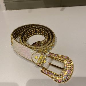 Rhinestone bucklers belt